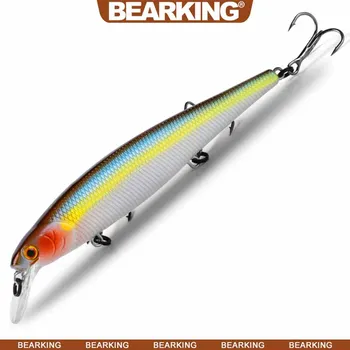Bearking-112 мм, глубина 97 мм, 3-4 фута, 1-1,2 м, пластиковая искусственная приманка для окуня, щуки, ABS, воблера, рыболовных крючков