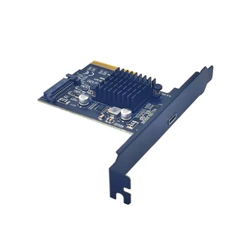 Адаптер PCIe для Type-C PCI Express PCI-E 4X для USB3.2 GEN2X2 20 Гбит/с Карты расширения TYPE-C ASM3242