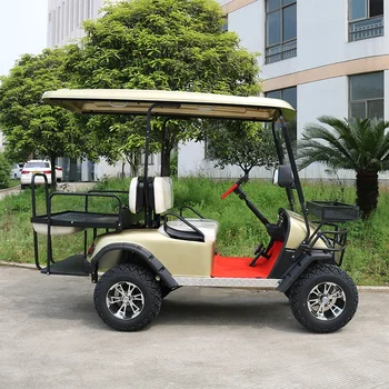 Изготовленный на заказ высококачественный электрический гольф-самокат Небольшой Электрический Гольф-кар с 2 сиденьями и кондиционером