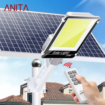 Солнечный настенный светильник ANITA Уличный светильник с датчиком наружного освещения, водонепроницаемый IP65 с дистанционным управлением для современного сада Plaza