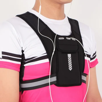 Рюкзак для бега, светоотражающий спортивный жилет, сумка для телефона, многофункциональная спортивная сумка для телефона, легкая для езды на велосипеде и пешего туризма на открытом воздухе