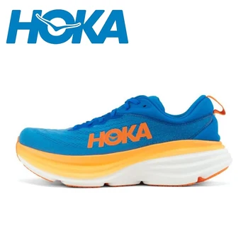 HOKA Bondi 8 Спортивные кроссовки для бега, Дышащая Противоскользящая Амортизирующая Обувь для бегунов, мужская спортивная обувь, кроссовки для активного отдыха