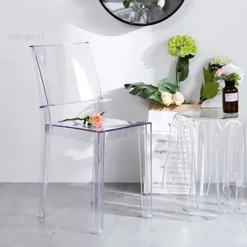Минималистичный Современный дизайн, Штабелируемый Пластиковый обеденный стул, обеденный стул из полипропилена, Современная мебель, кресло для отдыха, Лофт-кафе, стул A