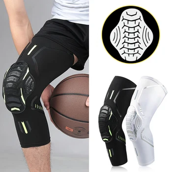 1 шт. Баскетбольные спортивные наколенники, компрессионный рукав для ног, наколенник из пенополиуретана, наколенник для волейбола, налокотники, плюс размер