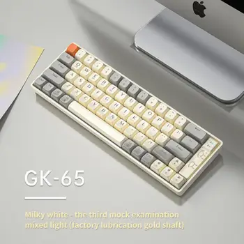 2023 Новая Трехрежимная Беспроводная Механическая Клавиатура Langtu GK65 2.4G 65 Клавиш PC Gamer Keyboard С возможностью горячей замены Игровых Аксессуаров для ПК