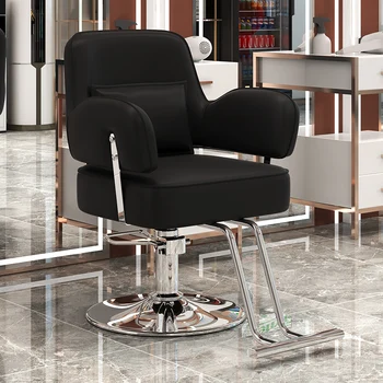 Вращающееся кресло для стилиста, Профессиональные роскошные кресла для парикмахеров, Подставка для ног, мебель для тату Sedia Girevole LJ50BC