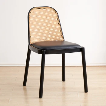 Современные обеденные стулья в скандинавском стиле, ротанговый дизайн, уличные обеденные стулья, гостиная, кухня, мебель для дома Sillas Comedor SR50DC