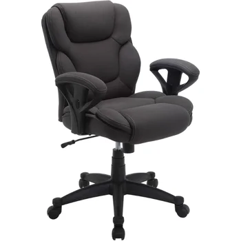 Офисное кресло Serta Big & Tall Fabric Manager Весом до 300 фунтов серого цвета