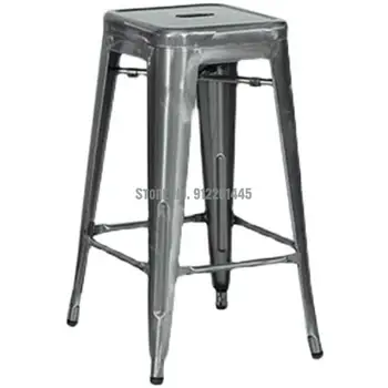 Барный стул iron art РЕТРО-барный стул в европейском стиле, железный стул с сетчатой спинкой, красный стул для стойки регистрации, простой металлический барный стул с высокой ножкой