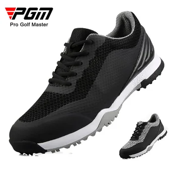 Мужская обувь для гольфа PGM, водонепроницаемые дышащие спортивные кроссовки, устойчивые к скольжению, уличные кроссовки для гольфа в стиле броги XZ119