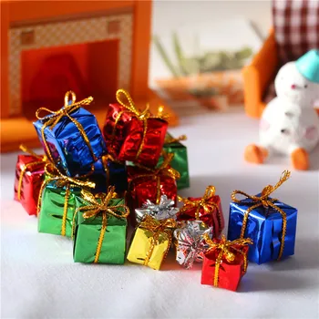 Кукольный домик1: 12 BJD Mini, Красочная Рождественская подарочная коробка, Украшения для Рождественской елки, Аксессуары для кукольного дома, украшения ДЛЯ девочек, игрушки