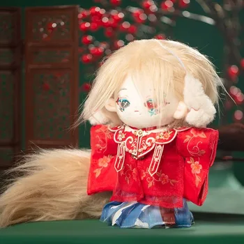 одежда для куклы из хлопка 20 см, красный медицинский костюм Hanfu, переодевание куклы без атрибутов