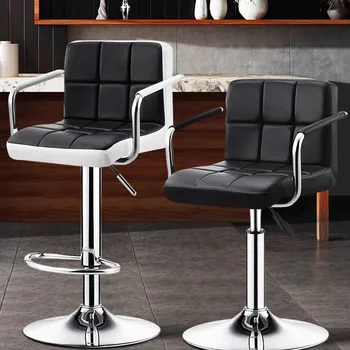 Роскошные барные стулья Nordic Современные Высококачественные Удобные Белые барные стулья с регулируемой высотой Красивые Табуреты для бара