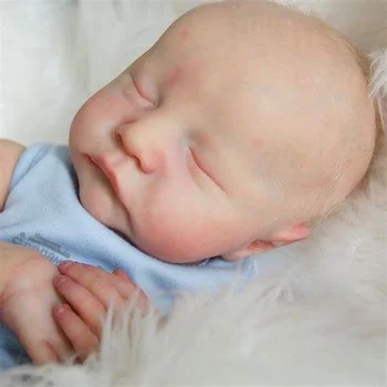 21-дюймовый комплект куклы-Реборн Levi Soft Real Touch Sleeping Baby Неокрашенная незаконченная кукла Виниловые детали DIY Blank Bebe Reborn