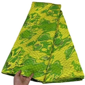 Новейший дизайн, Парчовая Жаккардовая кружевная ткань, Французская кружевная ткань, высококачественная Африканская Нигерийская кружевная ткань для пошива вечерних платьев