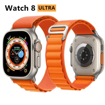 НОВЫЕ смарт-часы Ultra Series 8 NFC 49 мм Мужские женские умные часы Bluetooth Call Водонепроницаемая беспроводная зарядка HD Экран для Apple