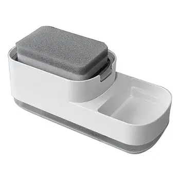 Дозатор мыла для Кухонной емкости 3-в-1 Дозатор Мыла для мытья посуды с Держателем Губки для Кухонной Столешницы Жидкое мыло для дома