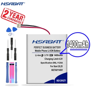 Новое поступление [HSABAT] Сменный аккумулятор емкостью 1400 мАч для TomTom Start 20,25, Via 135, 1405, KL1, GPS 6027A0114501/KL1