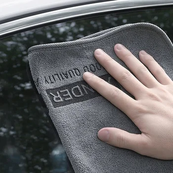 Высококачественная салфетка для сушки автомойки из микрофибры, полотенца для кузова, двухслойная плюшевая утолщенная водопоглощающая тряпка для мытья автомобиля, чистка автомобиля