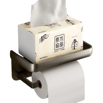 Туалет Коробка для туалетной бумаги Стойка для туалетной бумаги без перфорации Барабан для туалетной карты Настенный стеллаж для хранения