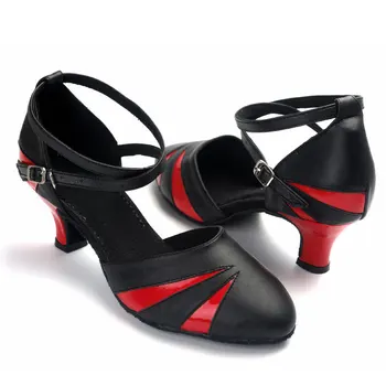 Новые женские туфли для латиноамериканских танцев для девочек, кроссовки, женские туфли для бального танго на среднем каблуке с мягкой подошвой, танцевальные туфли для танцев