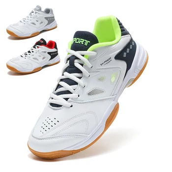 Мужская женская теннисная обувь Дышащие кроссовки для бадминтона настольного тенниса Волейбольная спортивная обувь Для тенниса на открытом воздухе Спортивная обувь для тренировок