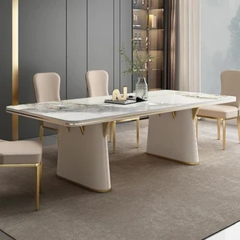 Минималистичные Столовые Сервизы Инновационная Белая Домашняя мебель Прямоугольный стол длиной 2 м Кухонные гарнитуры Hogar