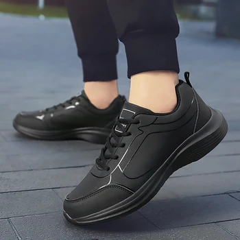 Кроссовки для бега Кроссовки для мужчин Спортивная обувь 30 см Мужская обувь Кожаная Дышащая легкая для ходьбы Повседневная для вождения Мужская обувь для обуви
