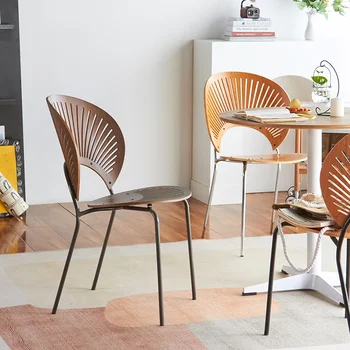 Кухонные обеденные стулья Nordic, металлические для вечеринок, современные роскошные обеденные стулья, Уникальный дизайн мебели для дома Sillas Para Comedor WK50CY