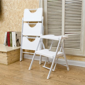 Стремянка Современный бытовой лестничный стул Удобный складной стул Многофункциональный ступенчатый инструмент Стабильный несущий лестничный инструмент