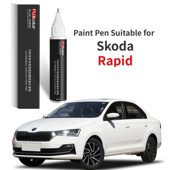 Ручка для рисования Подходит для Skoda Rapid Paint Fixer White, специальные принадлежности для автомобилей Rapid, аксессуары для модификации, полная коллекция