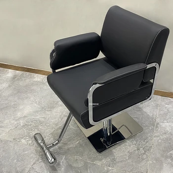 Скандинавское профессиональное парикмахерское кресло, салонная мебель для салона красоты, Парикмахерские кресла, простое вращающееся кресло для парикмахерской