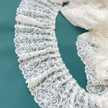 Вышивка 100 см, Цветочная Белая кружевная отделка, лента, Свадебная ткань, шитье своими руками