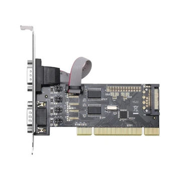 Высококачественная карта последовательного адаптера PCI к RS232, высокоскоростная передача, плата расширения, контроллер платы, Аксессуары, Прямая поставка