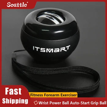 Усилитель мяча для запястья Power Ball с автоматическим запуском, Гироскопический тренажер для предплечий Powerball для домашнего фитнеса