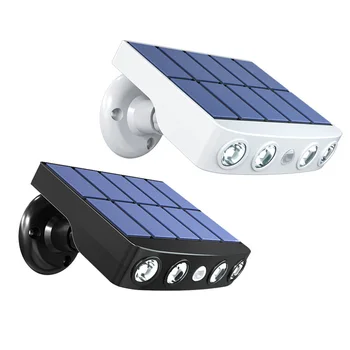 Настенные светильники на солнечной энергии, уличный датчик движения, светодиодный прожектор, имитирующий уличный монитор, украшение для садовых фонарей