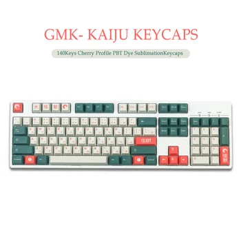 140 Клавиш GMK Kaiju Keycaps Cherry Profile PBT Сублимационная Механическая Клавиатура Keycap Для MX Switch С переключением 1.75U 2U Shift