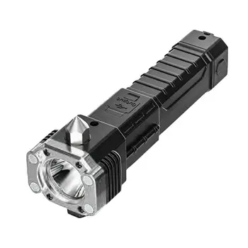 Автомобильный фонарик для безопасности, резак для ремня безопасности и стеклобойник, многофункциональный инструмент для спасения в автомобиле с зарядным магнитом USB SOS