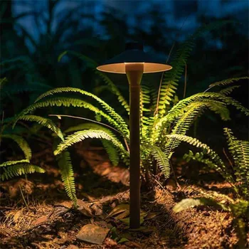 2ШТ 15 Вт Европейский простой зонт в креативном стиле, светодиодный уличный садовый светильник, алюминиевый гриб, литой под давлением, водонепроницаемая вставная лампа