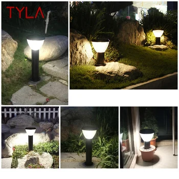 Современные уличные Солнечные Газонные светильники TYLA LED Водонепроницаемый Садовый светильник для внутреннего дворика виллы